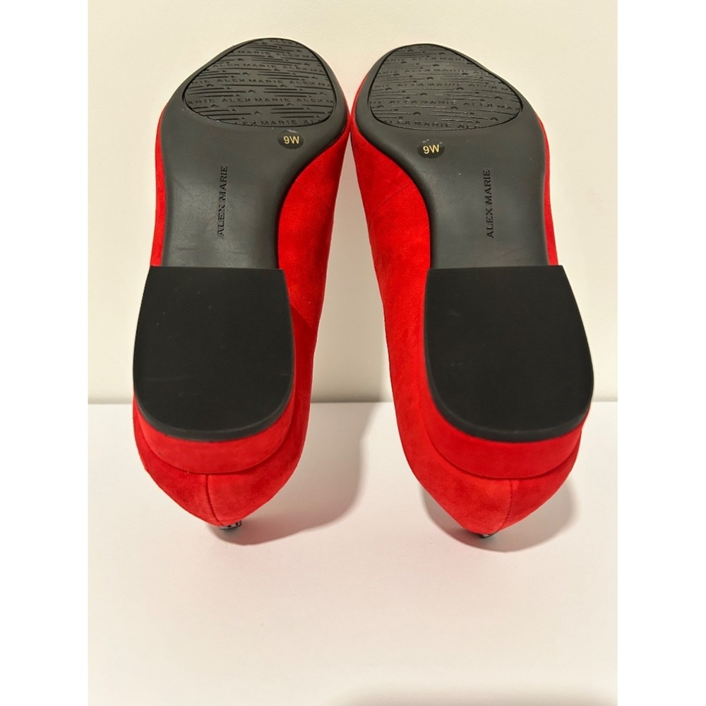 Alex Marie Red Suede Flats – Bevier – Lorenz Red – Size 9W – NIB - Picture 4 of 7
